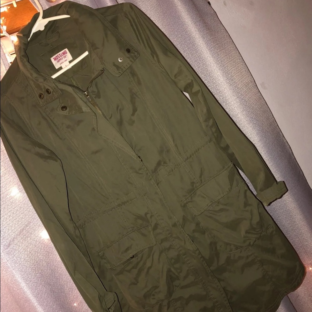 Army green coat